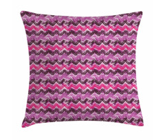 Chevron Splash Watercolor Pillow Cover