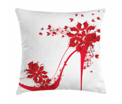 Shoe Butterflies Flowers Pillow Cover