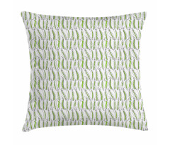 Green Peas Doodle Fresh Pillow Cover