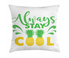 Summer Vibe Pineapple Pillow Cover