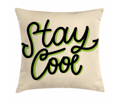 Modernistic Typography Pillow Cover