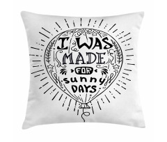 Rays Sunny Days Lover Balloon Pillow Cover