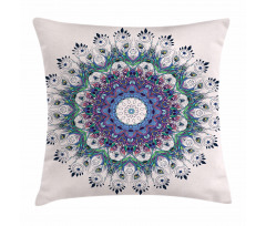 Colorful Art Peacock Pillow Cover