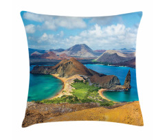 Galapagos Volcanic Scenery Pillow Cover