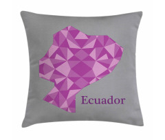 Polygonal Cartography Print Pillow Cover