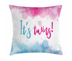 Girl Boy Twins Paint Pillow Cover