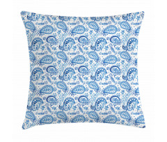 Ikat Style Watercolor Pillow Cover