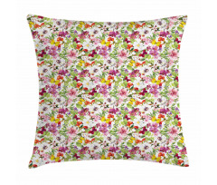 French Vintage Flowers Pillow Cover