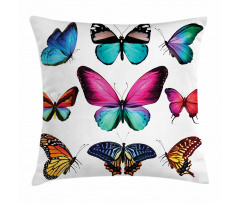 Vibrant Butterflies Set Pillow Cover