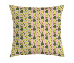 Halved Tropic Fruit Pattern Pillow Cover