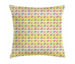 Popsicle on Stipes Pillow Cover