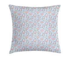 Horse Donuts Coffee Pillow Cover