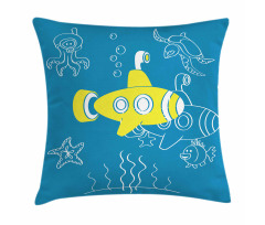 Kids Cartoon Underwater Pillow Cover