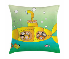 Underwater Happy Kids Pillow Cover