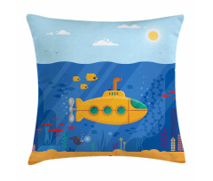 Cartoon Underwater Life Pillow Cover