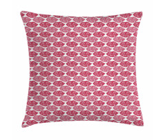 XOXO Day Text on Colored Lips Pillow Cover