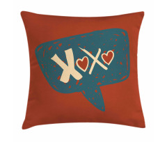 Acronym in Speech Bubble Love Pillow Cover