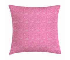 Romantic Celebration Outline Pillow Cover