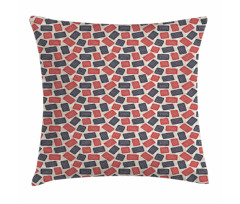 Spirals Jagged Rectangles Pillow Cover