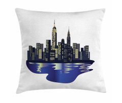 Metropolitan New York Night Pillow Cover