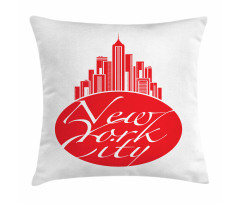 New York City Apple Emblem Look Pillow Cover