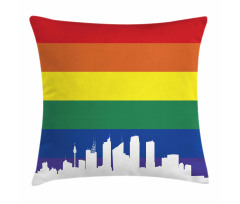 Sydney Buildings Rainbow Flag Pillow Cover