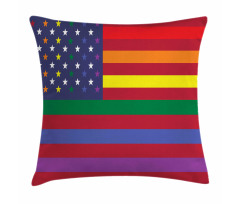 Gay Concept American Flag Pillow Cover