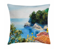 Mediterranean Scenery Pillow Cover