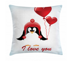 Balloons I Love You Pillow Cover