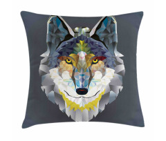 Wolf Coyote Portrait Art Pillow Cover