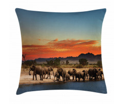 Safari Wildlife Pillow Cover