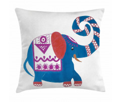 Elephant Nose Doodle Pillow Cover