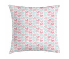 Swirling and Striped Hearts Pillow Cover