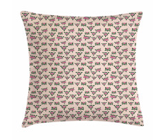 Vintage Roses Leaf Romance Pillow Cover