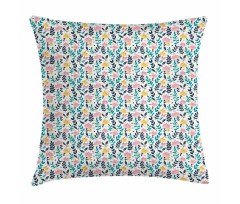 Botanical Flora Spring Art Pillow Cover