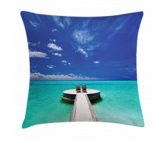 Lagoon Honeymoon Sea Pillow Cover