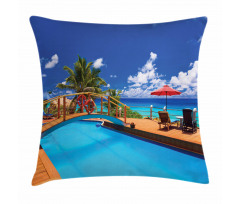 Sea Pool Beach Holiday Pillow Cover