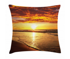 Beach Sunset Coast Pillow Cover