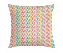 Abstract Colorful Feathers Pillow Cover