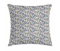 Vivid Feathers Doodle Hippie Pillow Cover