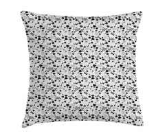 Greyscale Botanical Art Pillow Cover