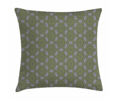 Stripped Floral Art Pillow Cover