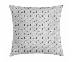 Eucalyptus Leaves and Flower Pillow Cover