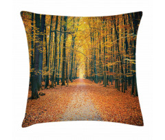 Romantic Alley Woods Pillow Cover