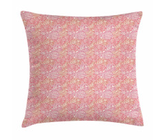Feminine Rose Stems Pattern Pillow Cover
