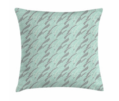 Hand Drawn Feathers Hippie Pillow Cover