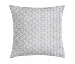 Outline Botanical Elements Pillow Cover