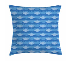 Sky with Clouds Doodle Pillow Cover