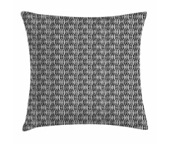 Jungle Leaves Folk Pillow Cover