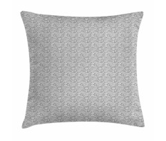 Vintage Greyscale Roses Art Pillow Cover